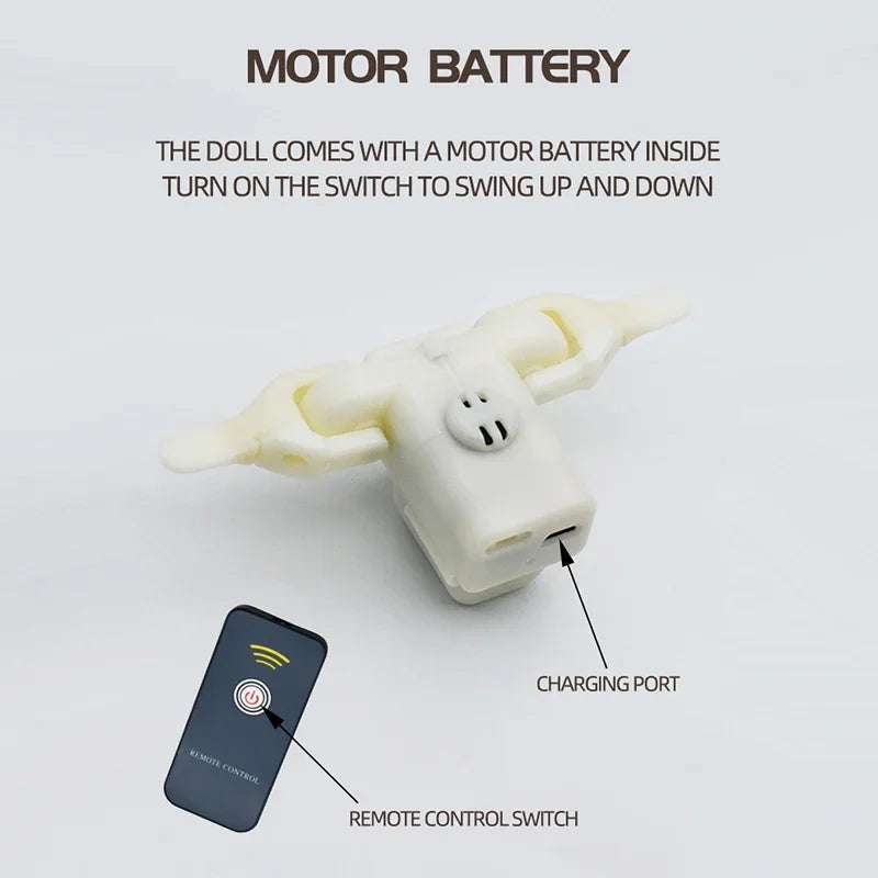 Remote Control Squirrel Bat Toy Cute Remote Control Plush Simulation Animal Funny Toy Children's Toys Birthday Gifts