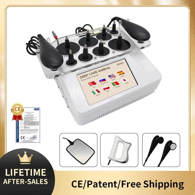 High RF Thermo Therapy 448KHZ RET CET Diathermy Care Body Care Health Warm System Fat Reduce Pain Relief Lifts Skin Tightening W