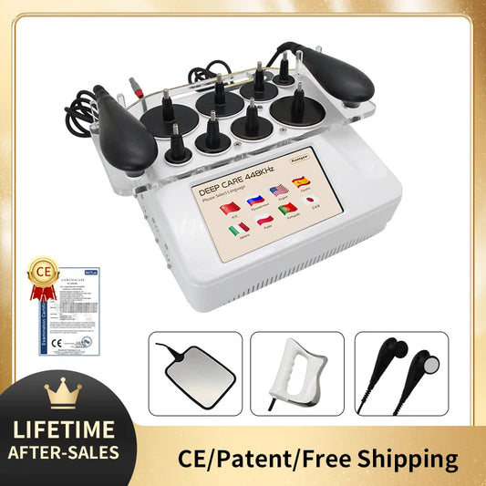 High RF Thermo Therapy 448KHZ RET CET Diathermy Care Body Care Health Warm System Fat Reduce Pain Relief Lifts Skin Tightening W