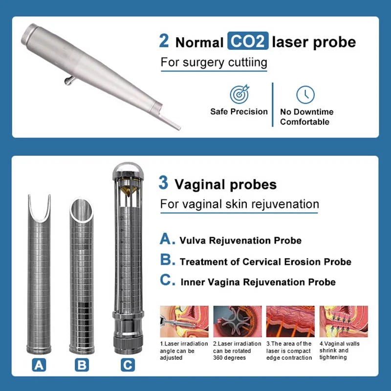 Fractional Co2 Laser Fotona 4D hair removal machine Vagina Tighting Pigment Removal face lifting New  Device