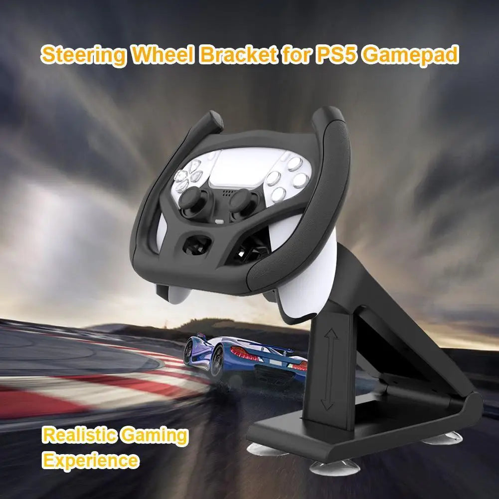 Professional Gaming Steering Wheel for PS5 Car Racing Games Handle with Bracket
