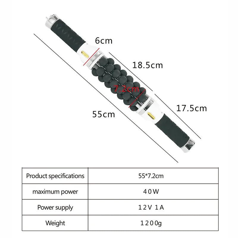 Rotating Body Roller Fitness Massager Anti-Cellulite Sliming Machine 7D Rolling Beads Cylinder Therapy Body Contouring Machine