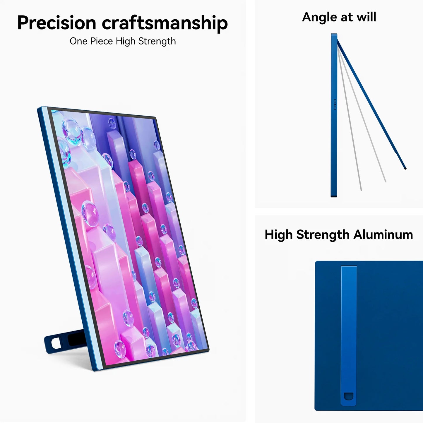 16" VEOUT Portable Monitor 1920 * 1200P IPS 16:10 Laptop Monitor with USB-C, Freesync HDMI Gaming Monitor Featuring a Kickstand