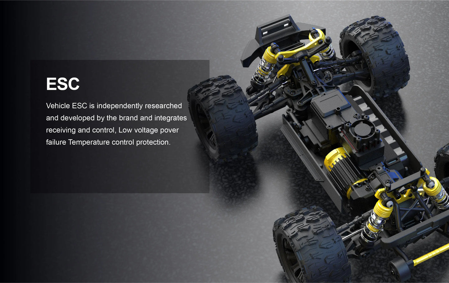 80km/h JIUSI PT14R 1/14 RC Car Brushless 2.4G Remote Control Racing Car 4WD High Speed Off-road RC Truck 3S 35C 2200mAh