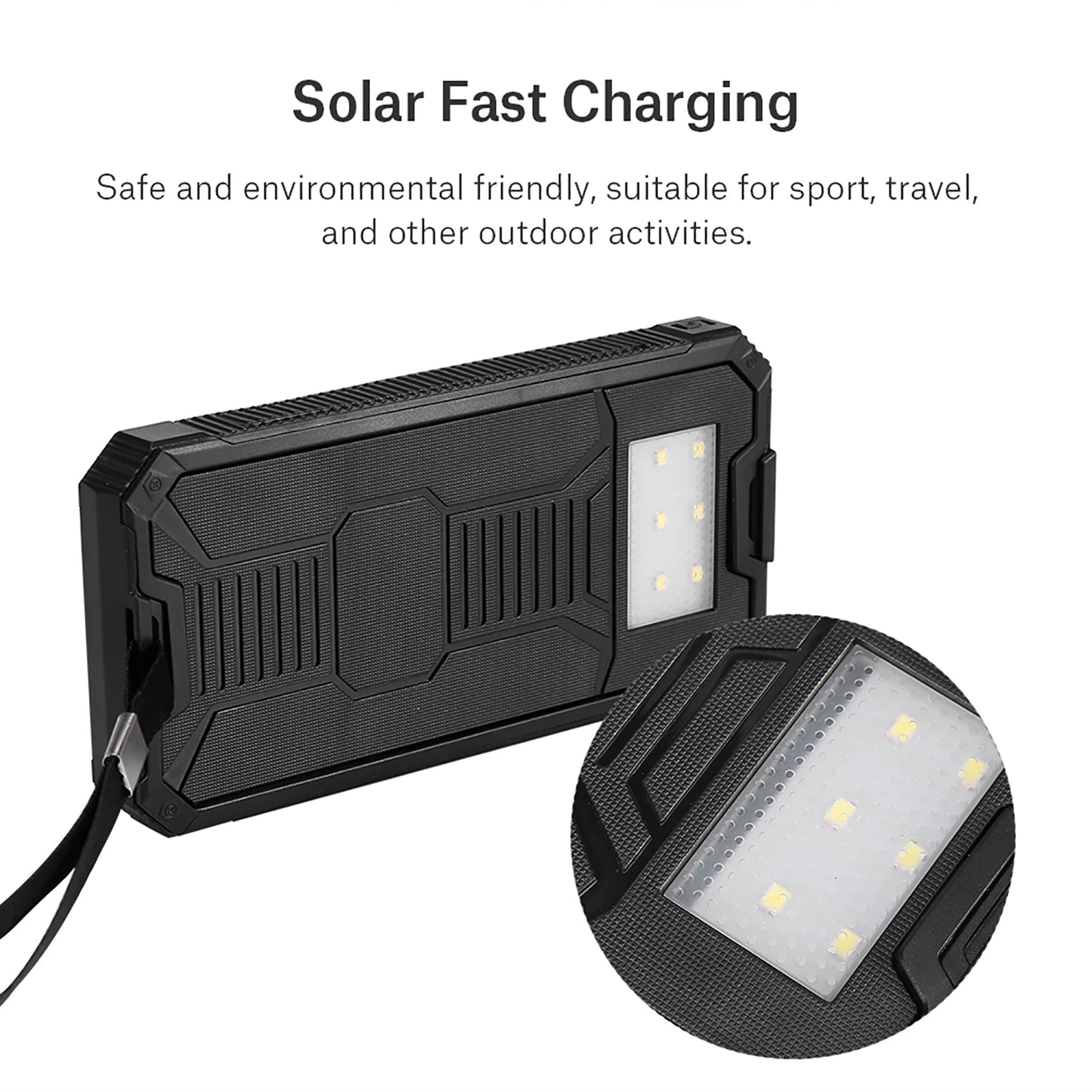 Mobile Power Bank Power Bank Case Solar Power Bank Portable 20000mAh Fast Charging Dual USB Polar Mobile Power Bank Case DIY Kit