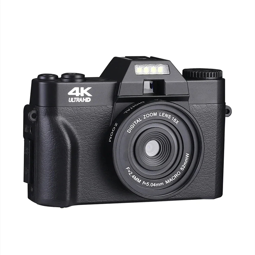 4K Digital Camera for Photography 48MP WiFi Auto Focus Livestream Video Camera 16X Digital Zoom YouTube Vlog Camera Flip Screen