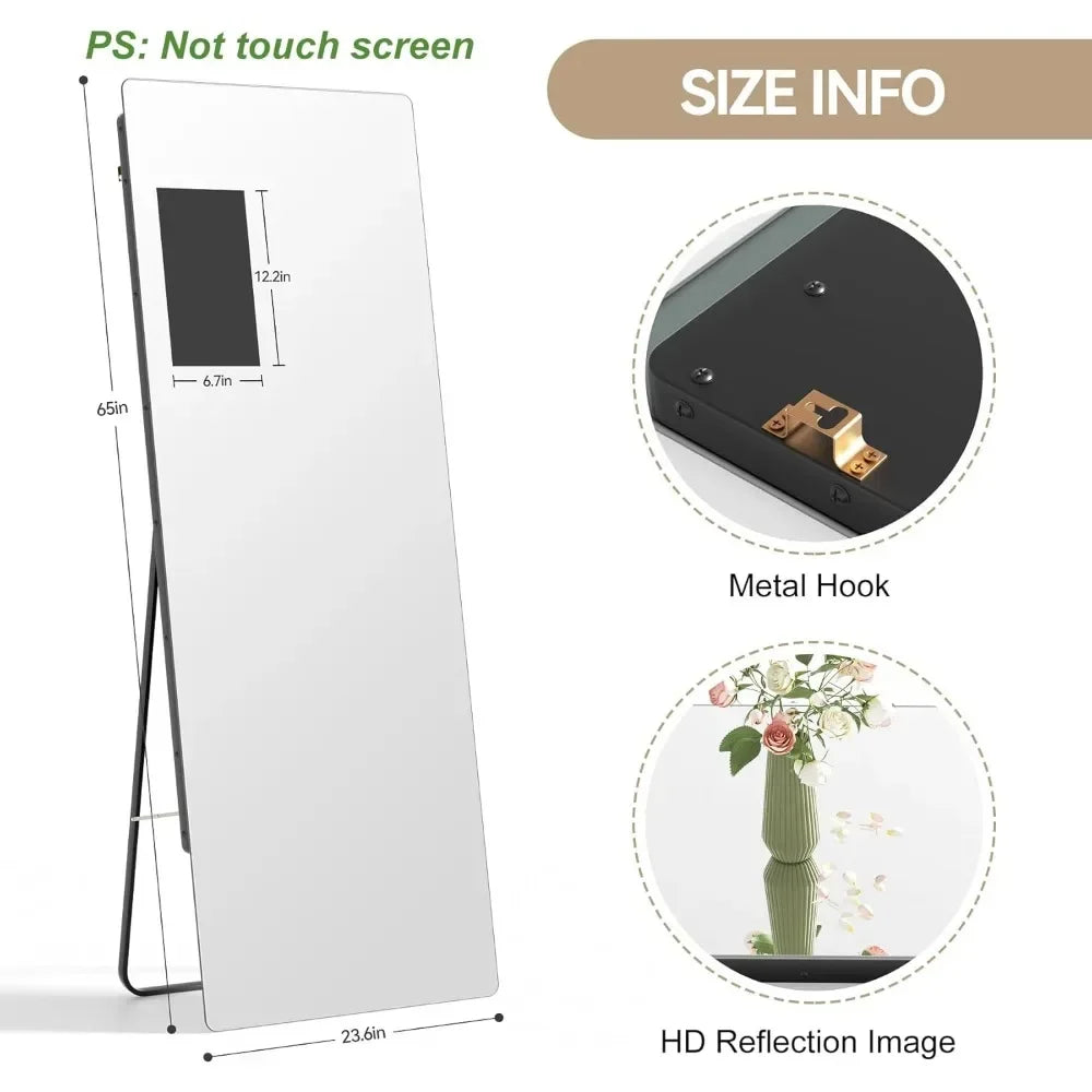 home.Great deal.Smart Home Gym Mirror, Trainer Workout Mirror with 14" Screen Display, Support Phone Casting Function