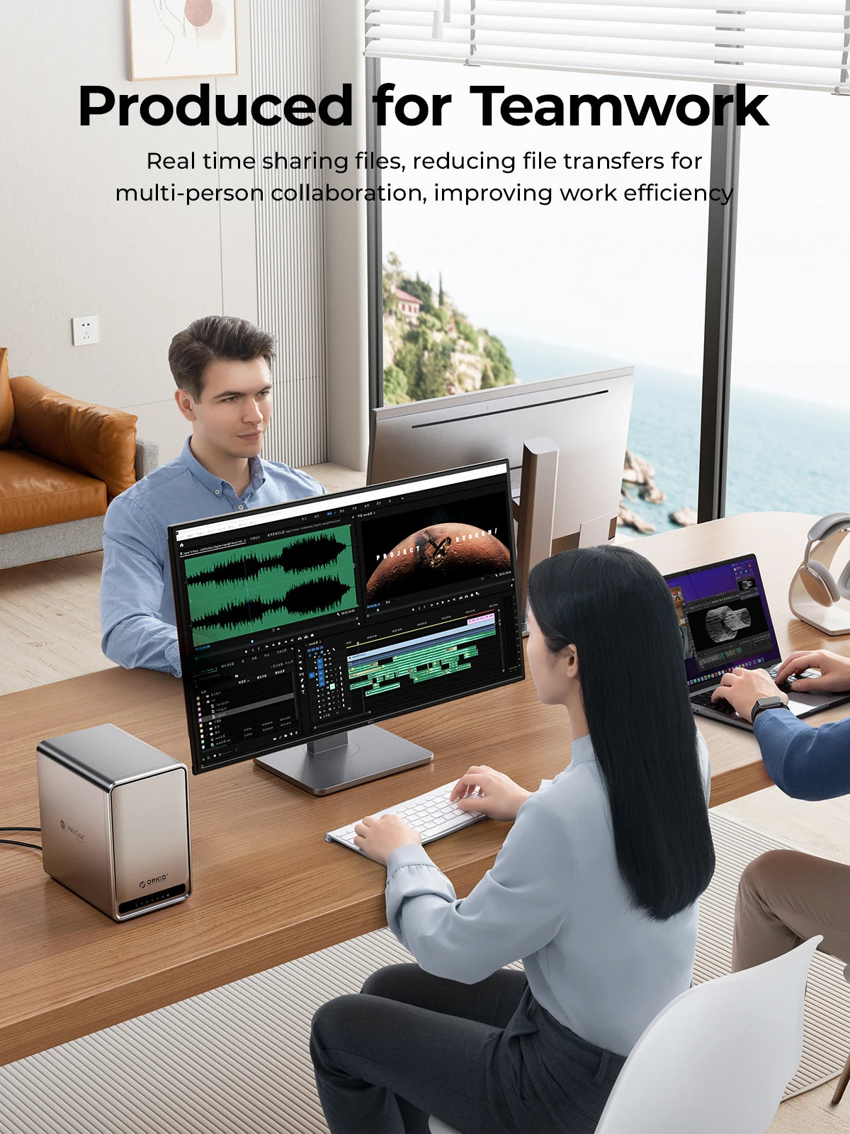 ORICO Personal Network Attached Storage Support Remote Access Share Data Intelligent Classification Automatic Backup 2/5-bay