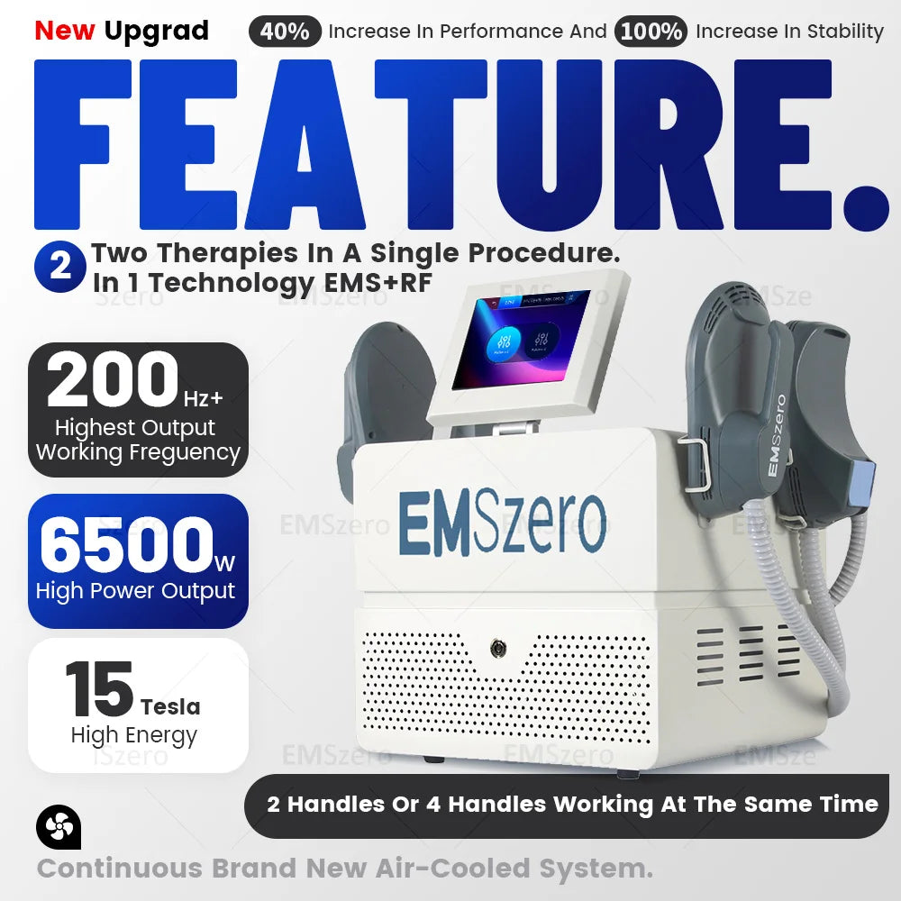 Newest EMSzero Neo RF Sculpting Butt Lift EMS Machine 6500W HIEMT Muscle Stimulator Body Shaping Massage Equipment