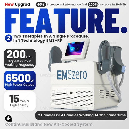 Newest EMSzero Neo RF Sculpting Butt Lift EMS Machine 6500W HIEMT Muscle Stimulator Body Shaping Massage Equipment
