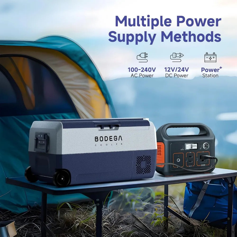 COOLER 12 Volt Car Refrigerator,64 Quart Portable Car Freezer Fridge Bluetooth Control,(60L) -4℉-68℉ Electric Cooler 12/24V DC a