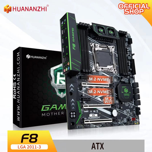 HUANANZHI X99 F8 LGA 2011-3 XEON X99 Motherboard support Intel E5 2696 2678 2676 2673 2666 V3 support DDR4 RECC memory NVME RU