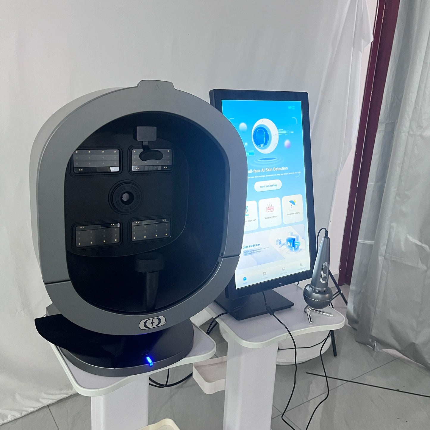 AISIA Q1 3D AI Facial Skin Analyzer Detection Skin Problem Diagnosis 8 Spectrum Professional Analysis Beauty Salon Equipment CE