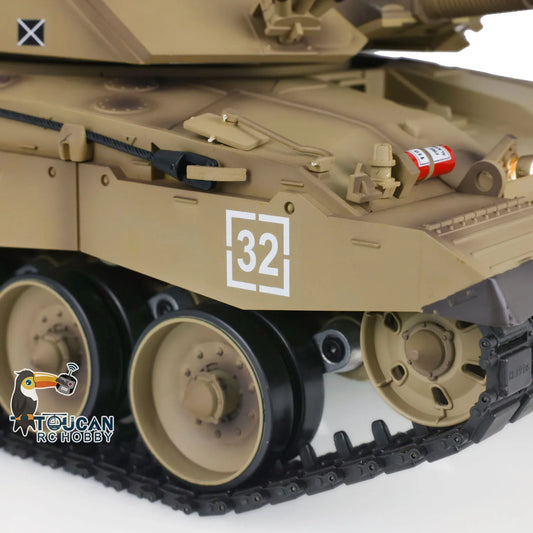 US Stock Heng Long 1/16 Challenger II RC Tank 3908 2.4G 7.0 Plastic RTR Remote Control Toy Military Vehicle Model for Adults