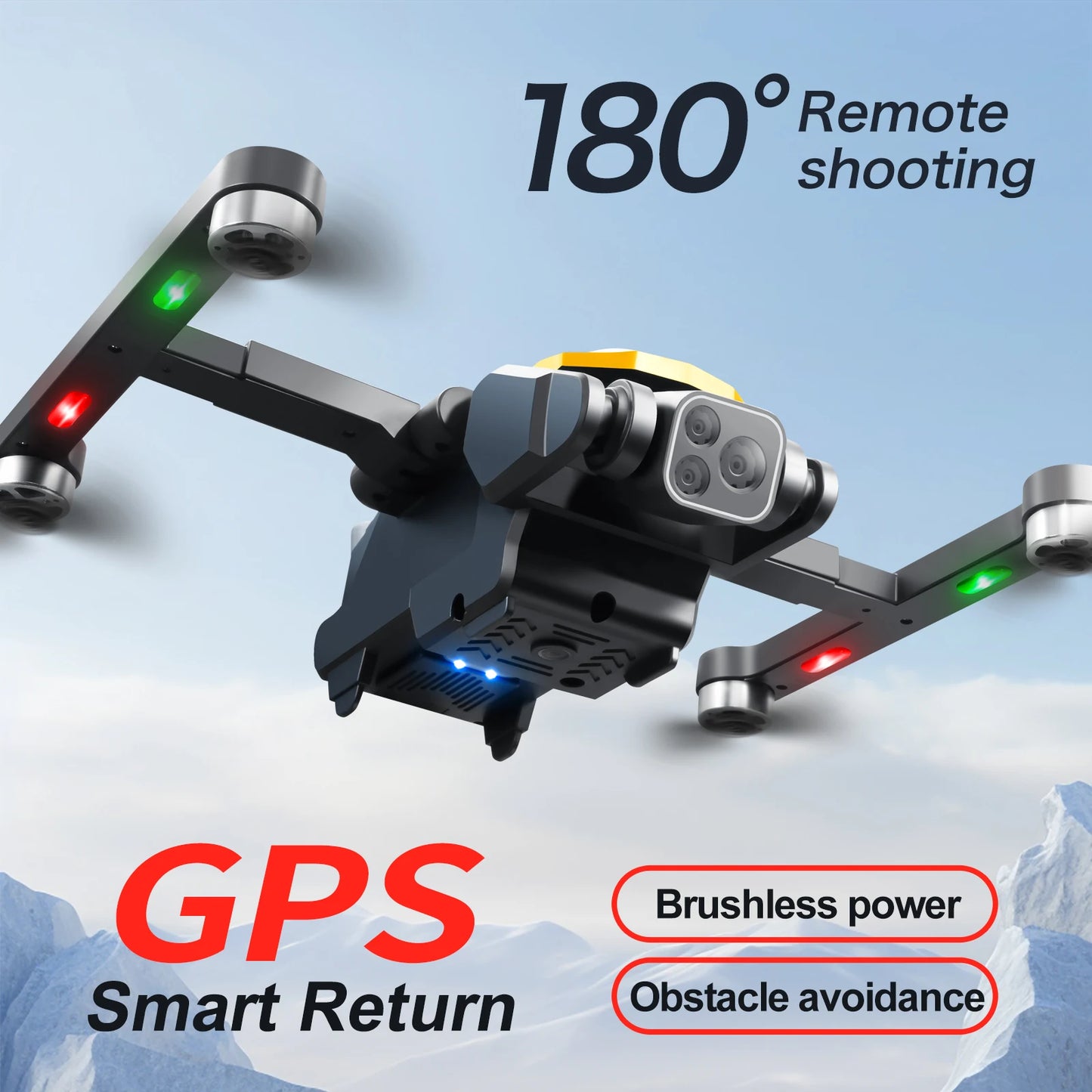 2024 M8Pro RC Drone 4K Professinal With 1080P Wide Angle HD Camera Foldable Helicopter WIFI FPV Height Hold Gift Toy