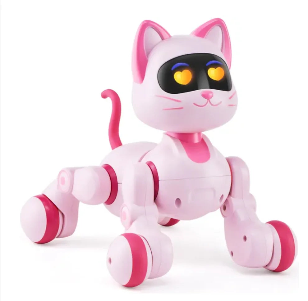 RC Robot Cat Toy for Kid Talking Dancing Touch Remote Control Programmable