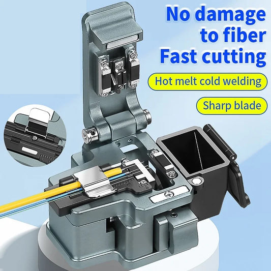 K1 High-precision Fiber Cleaver Optical Fiber Fusion Splicer Cutting Knife FTTH Fiber Optic Cutter Tool 24 Sided Blade