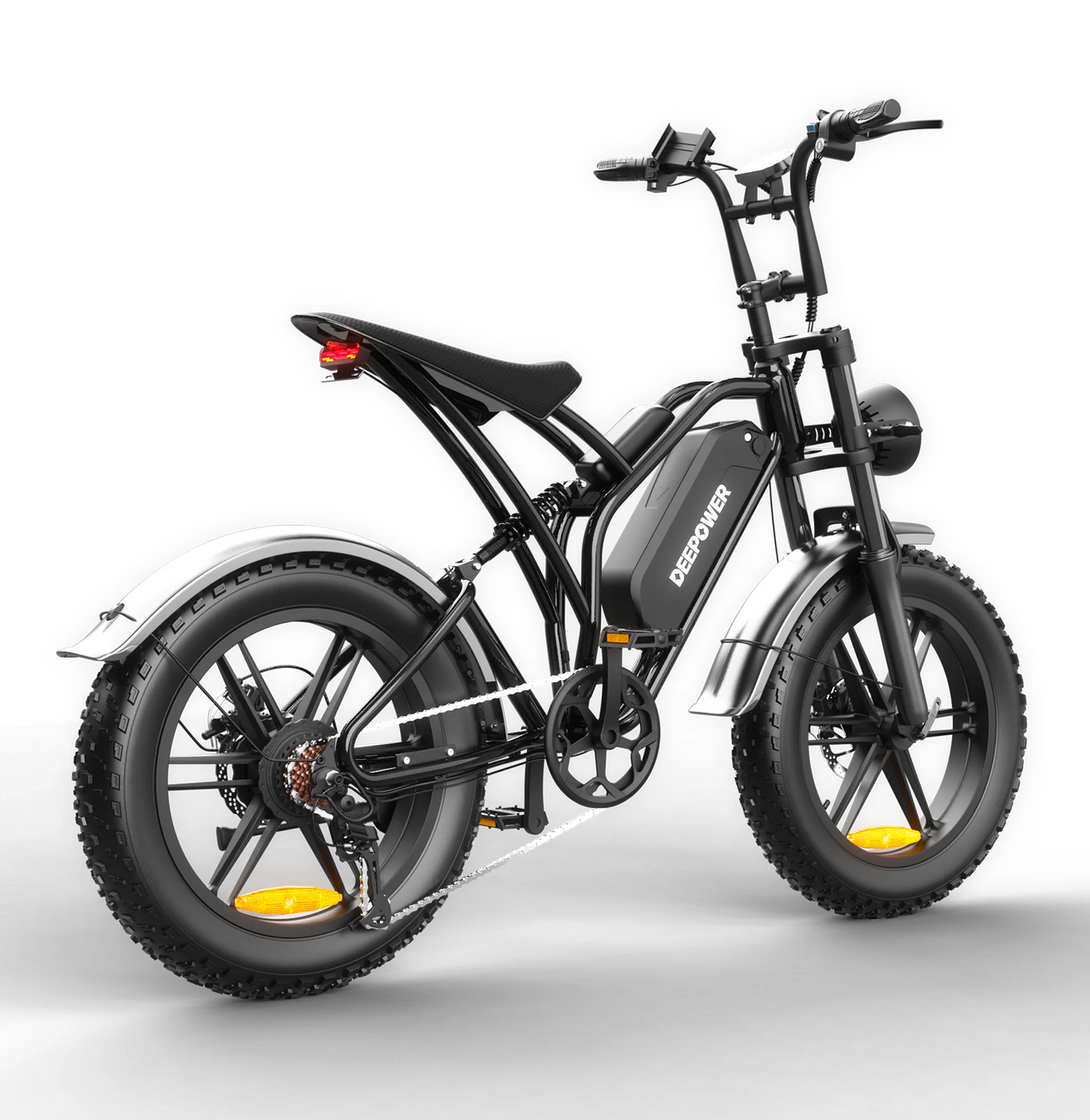 DEEPOWER S20 Off-Road Electric Bike 1500W Motor 48V 25AH LG Battery Adults Mountain LED Display Ebike All-Terrain Motorcycle