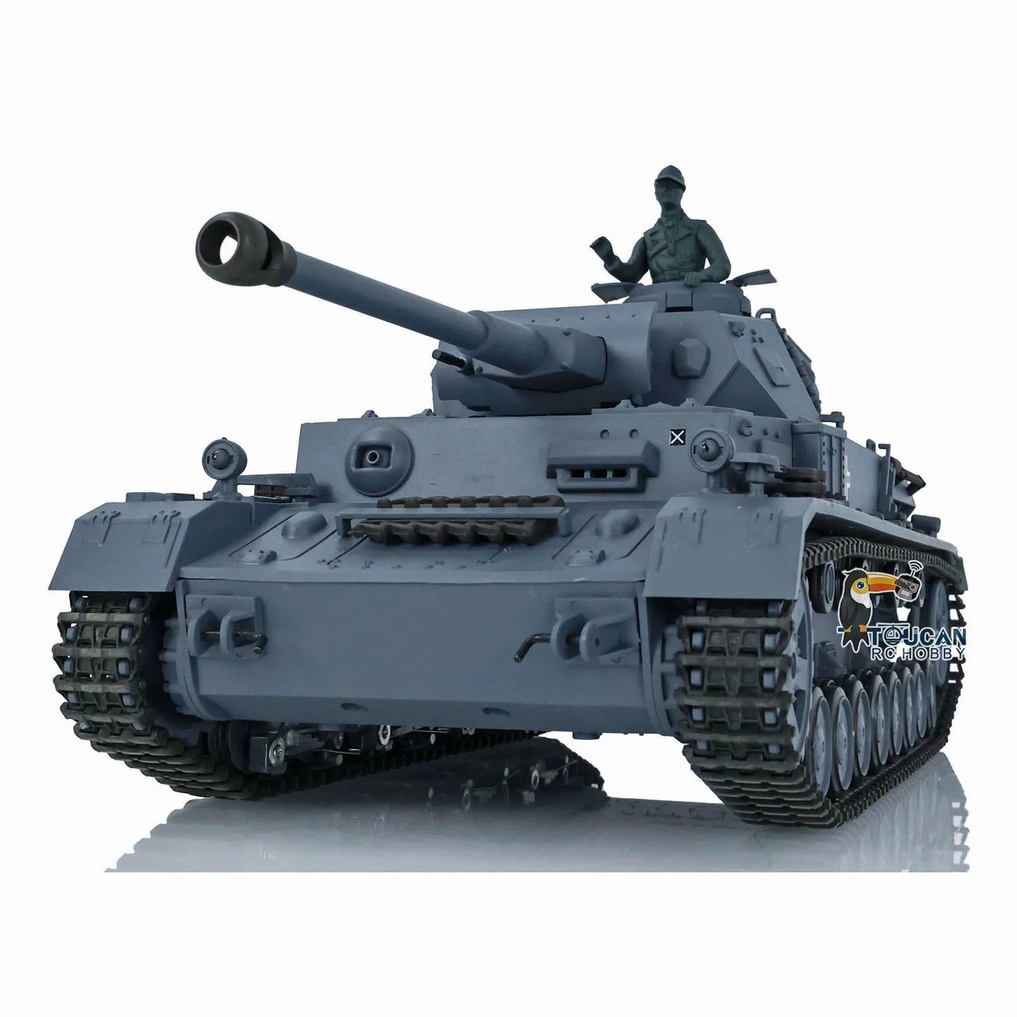 US Stock Heng Long RTR RC Tank Model 1:16 7.0 Plastic German Panzer IV F2 Durable Radio Control Tanks Realistic Design TH17395
