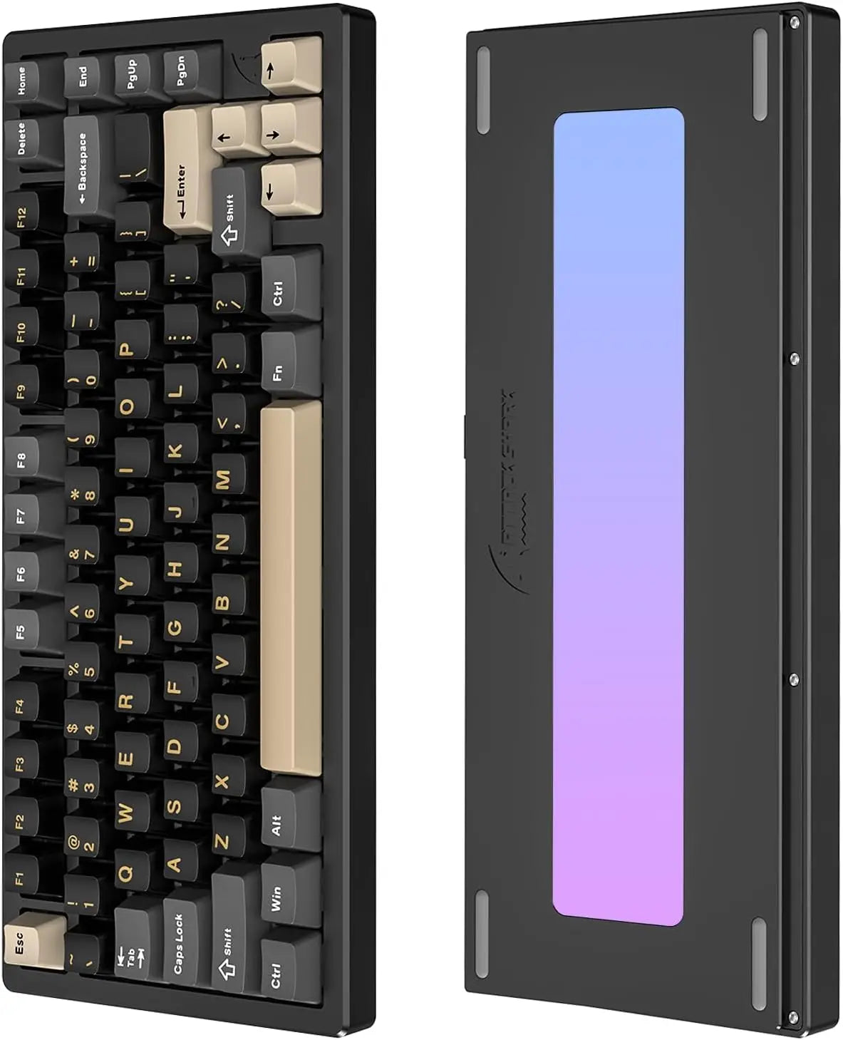 ATTACK SHARK X75 Aluminum CNC Wireless Mechanical Gaming Keyboard, BT/2.4G/USB-C Wired 81 Keys VIA Custom Keyboard