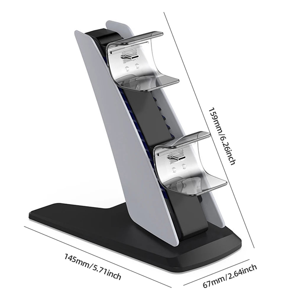 Dual Fast Controller Charger Type-C Dual Controller Charging Stand Controller Charging Docking Station for Playstation5