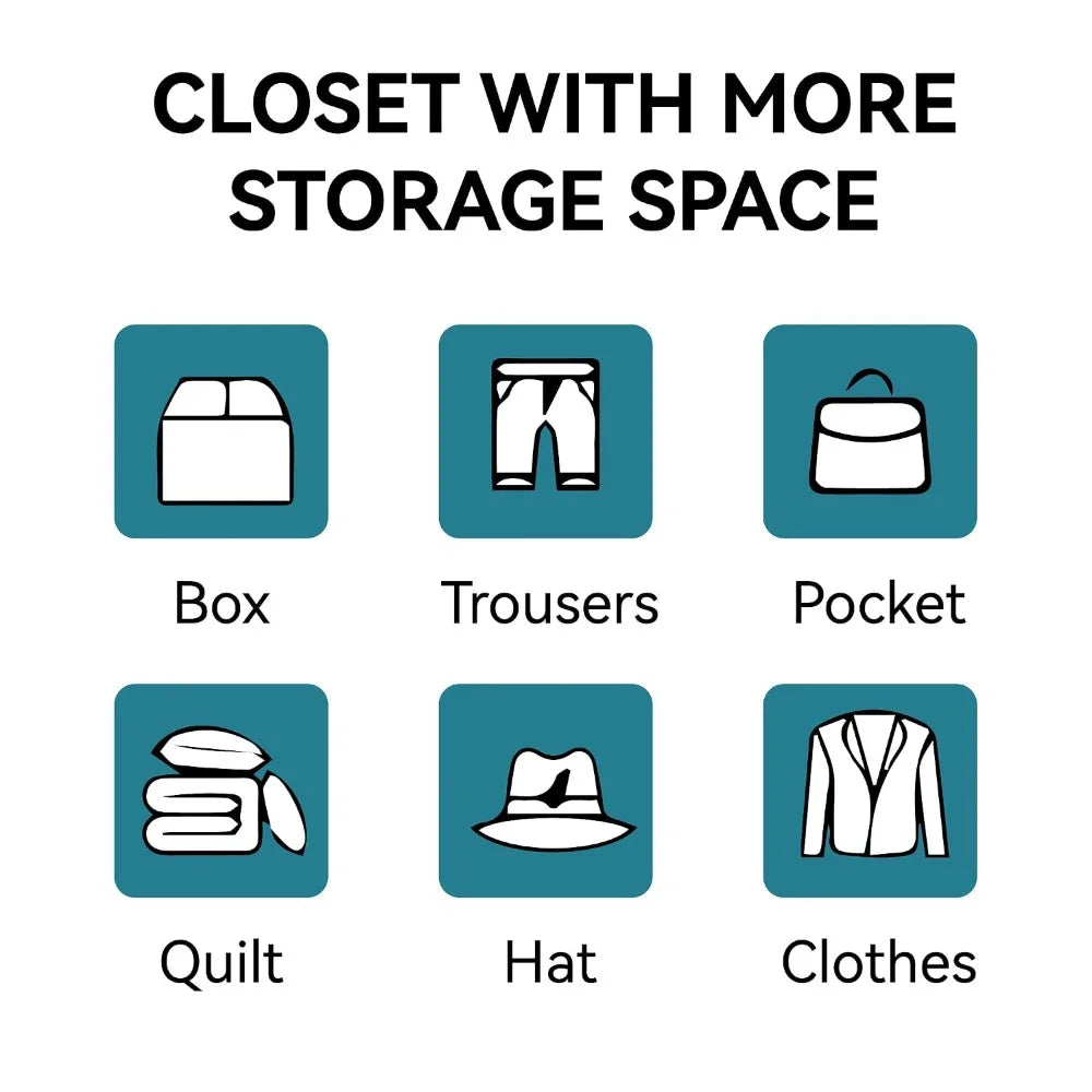 71" Freestanding Convertible 2-in-1 Metal Wardrobe Adjustable Rod & Shelves Clothes Storage Cabinet, Custom