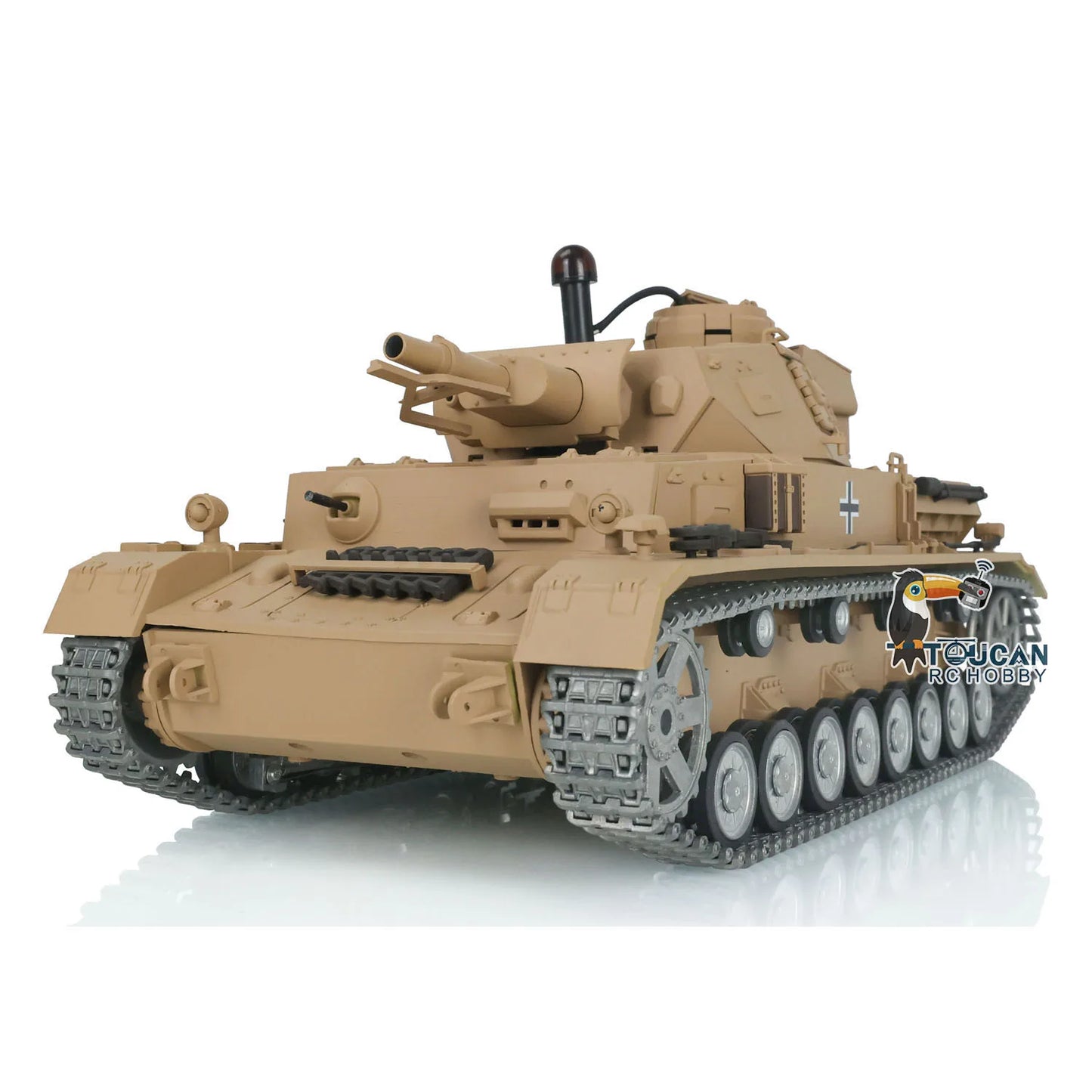 1/16 Henglong RC Tank 7.0 Customized Panzer IV F RTR 3858 Metal Tracks Wheels Realistic Simulation Toy TH17385-SMT7