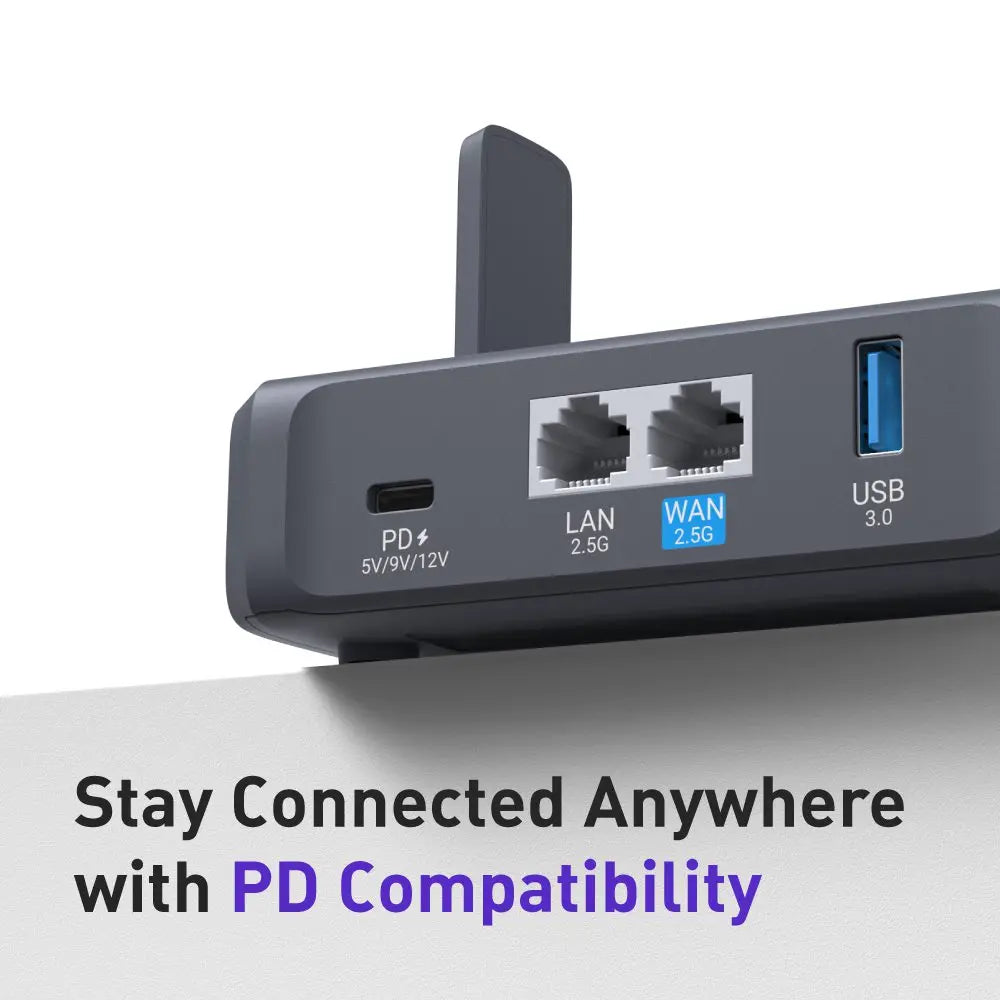 GL.iNet GL-BE3600( Slate 7) Dual-band Wi-Fi 7 Travel Router