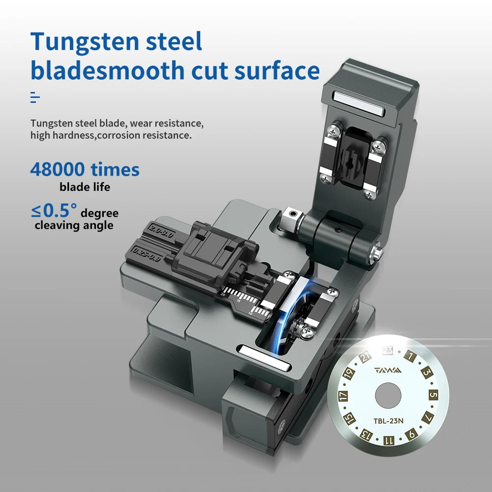 OrienTek FTTx T49 Fiber Optic Fusion Splicer , Core Alignment ARC Welding Machine with 8S Fast Splicing and 18s Heating Time