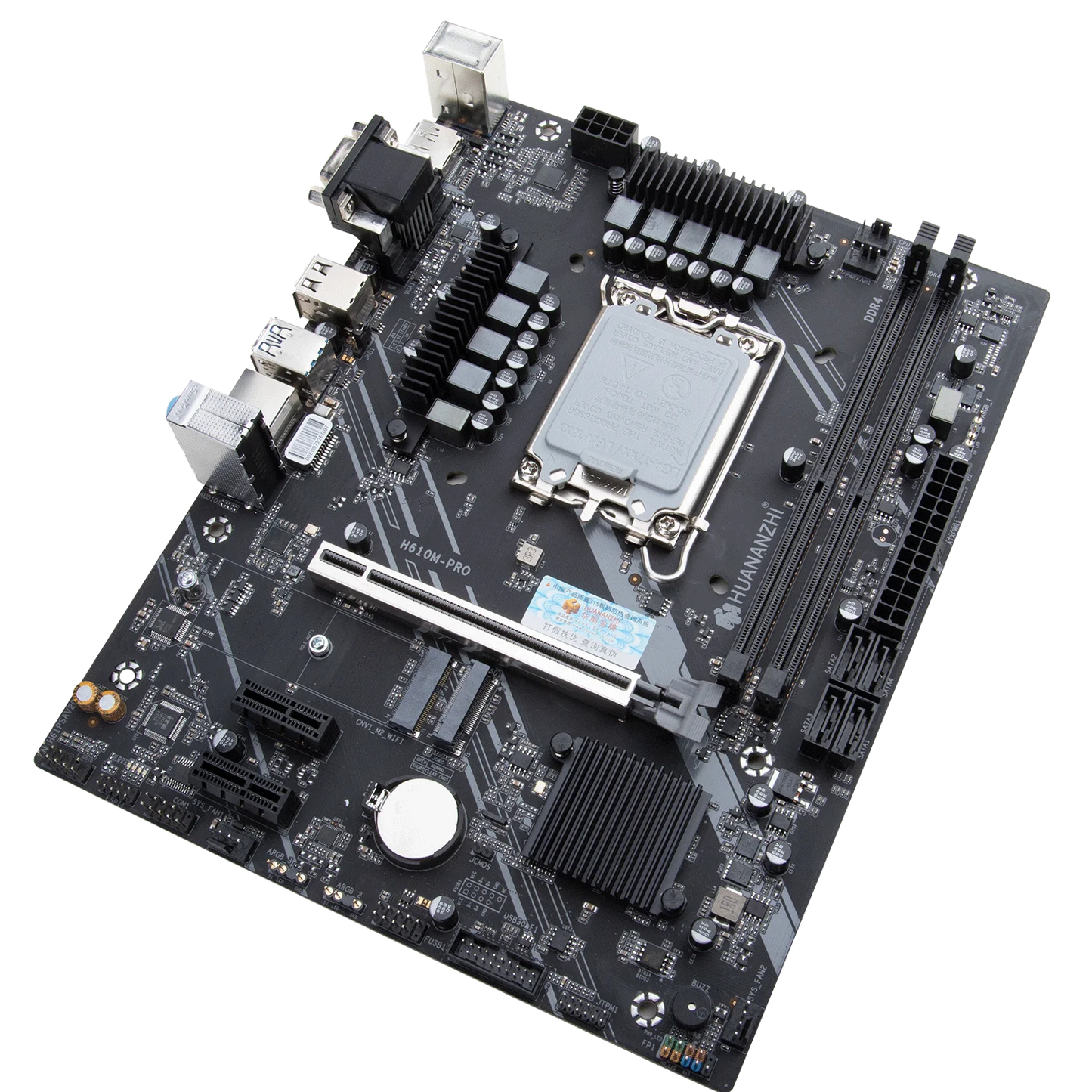 HUANANZHI H610M PRO M-ATX DDR4 Motherboard Support 12 13 Gen H610 Intel LGA 1700 CPU 12100F 12400F 12490F 12600F 12700F 13600F
