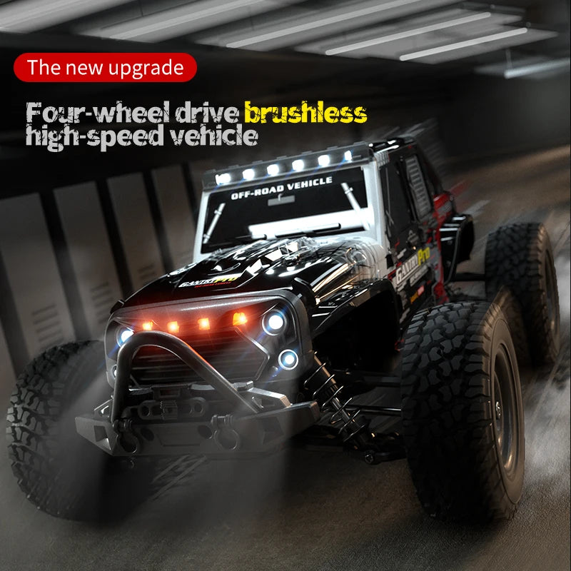 Teeggi 16103 PRO 4WD 70KM/H RC Off-Road Car 1:16 High Speed RC Car With LED Light Drift Monster Truck Toy For Kid Gifts