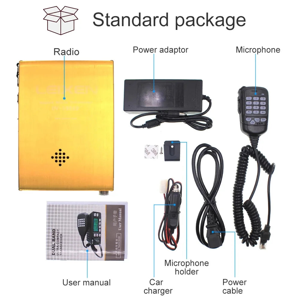 Leixen VV-898SP Backpackable Mobile Radio 12000mAh Battery Dual Band 136-174&400-470MHz Transceiver 25W 898SP Outdoor Radios