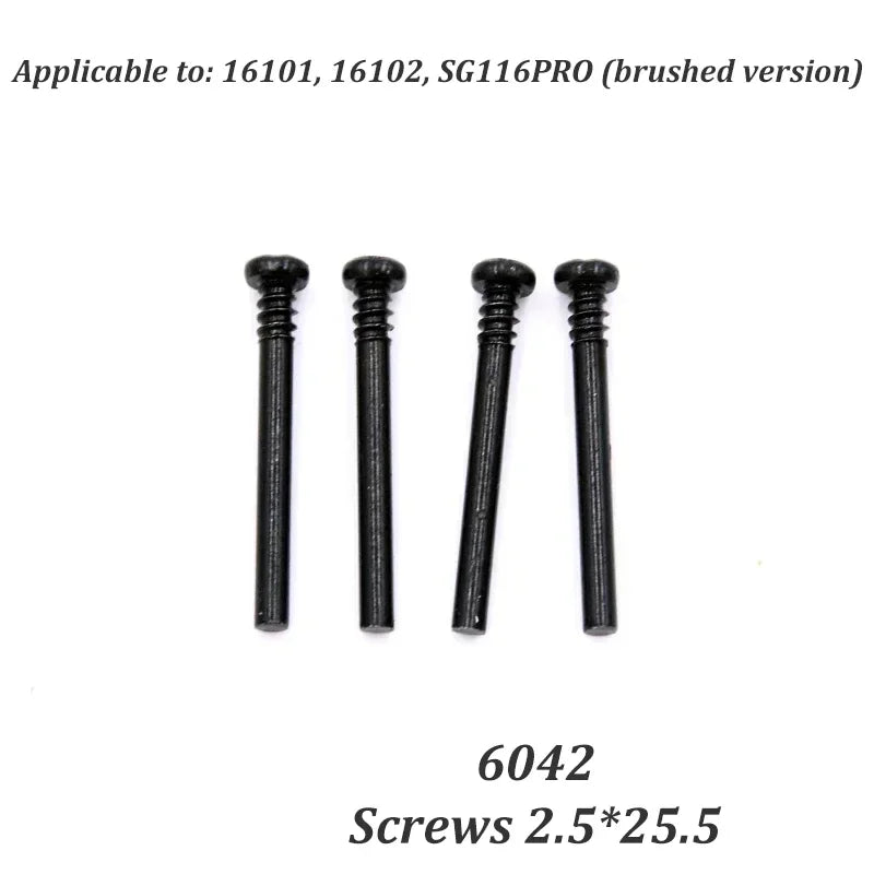 SCY 16101 16102 SG116PRO High-speed 50KM/H RC Original Parts Vehicle, Screw Rocker Arm, Steering Tie Rod Transmission Shaft Gear