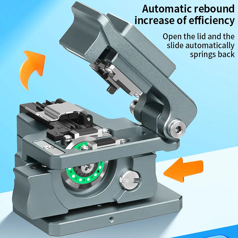 K1 High-precision Fiber Cleaver Optical Fiber Fusion Splicer Cutting Knife FTTH Fiber Optic Cutter Tool 24 Sided Blade