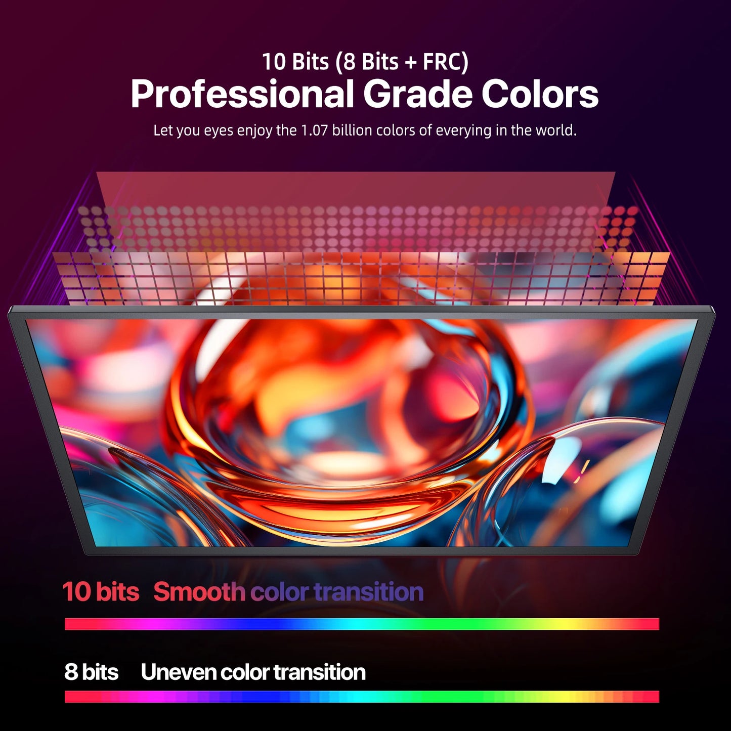 UPERFECT 18 Inch Large Gaming Monitor 4K PC Display 3840*2160  HDMI USB C With HDR FreeSync External Screen For Laptop Switch