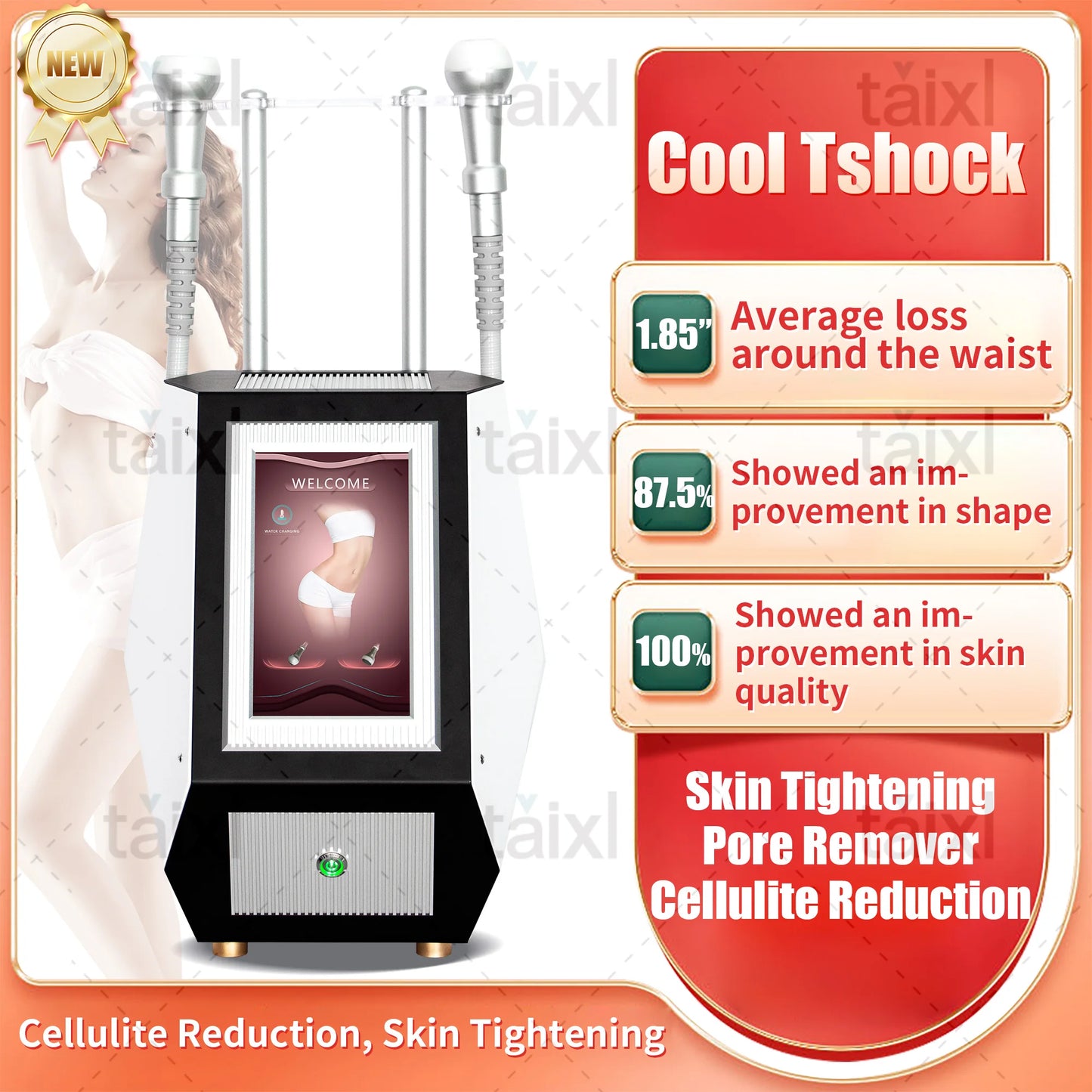 Thermal shock&ems Coyo slimming toning Bady contouring Ellulite decrease Skin tightening Pore Remover Cellulite reduction