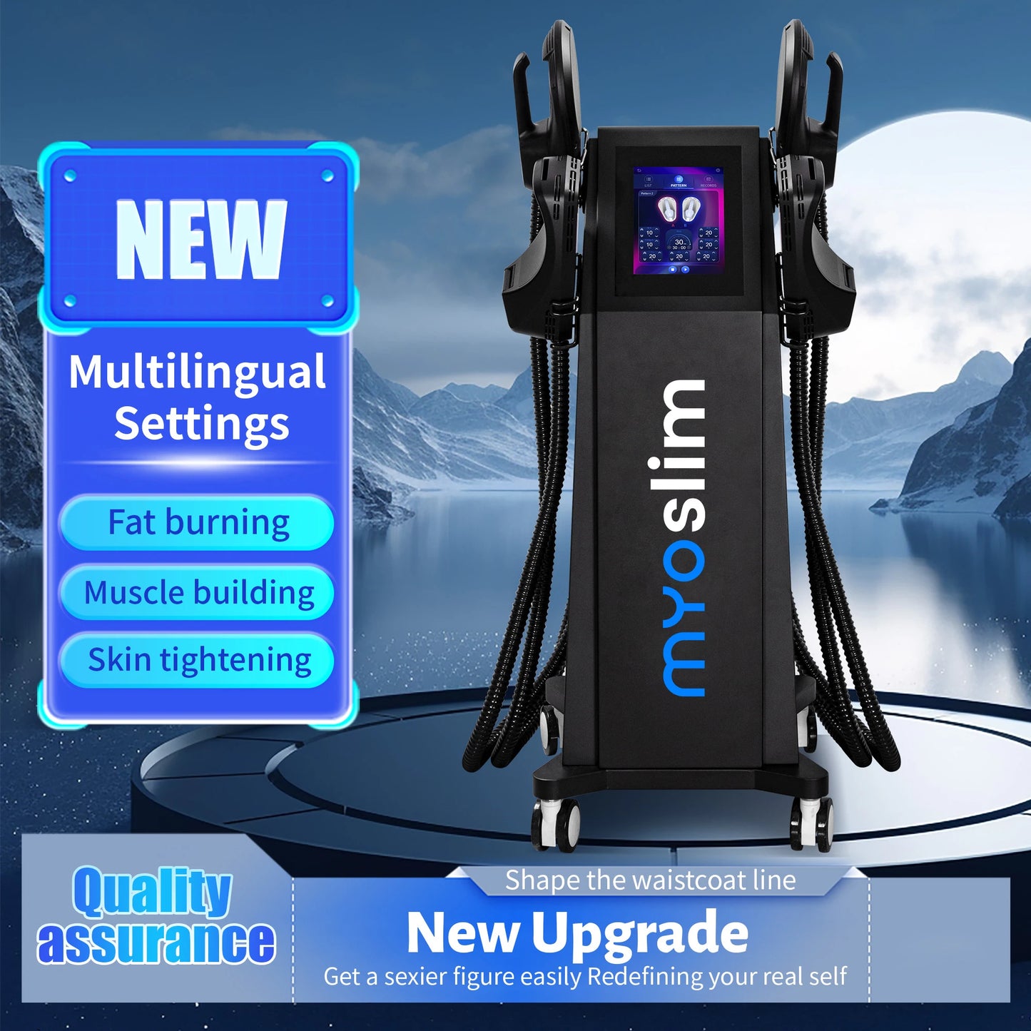 Profession Muscle Sculptor Machine Home/Commercial Use Body Contouring Supramaximal Contractions Burn Fat Build Muscle