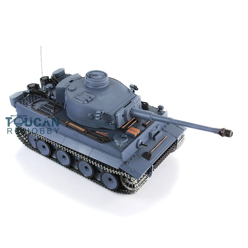 US Stock Boy Gifts 1/16 Heng Long TK7.0 German Tiger I RTR RC Tank Toy 3818 Upgraded Metal Version Model TH17239