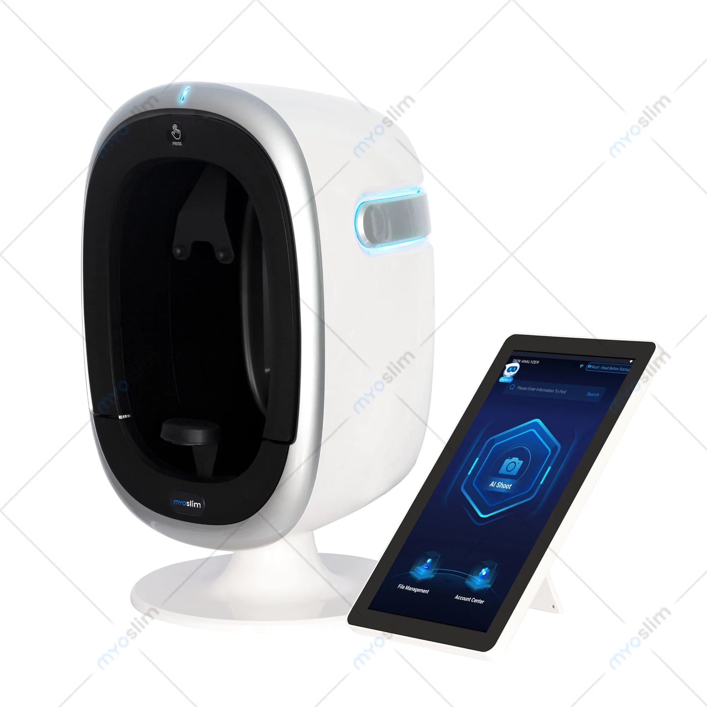 Myoslim O1 3D AI Facial Skin Analyzer Detection Skin Problem Diagnosis 8 Spectrum Professional Analysis Beauty Salon Equipment