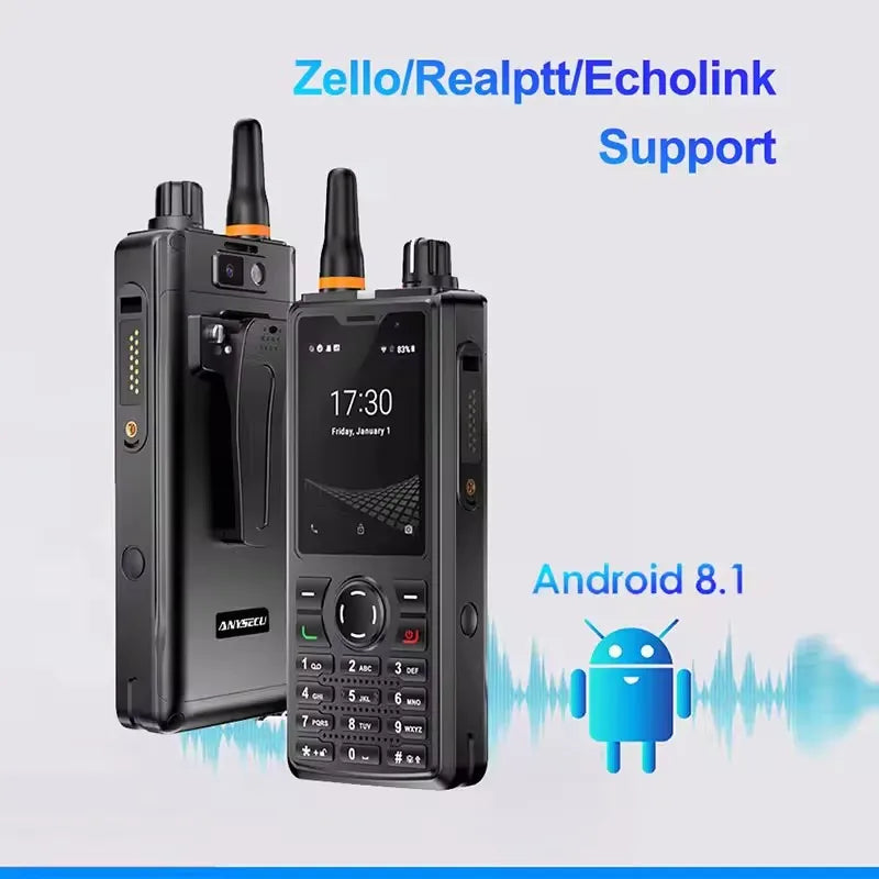 ANYSECU T60 4G Network Radio F41 Android 8.1 LTE WCDMA GSM WIFI GPS Mobile Phone work with Real-ptt Zello