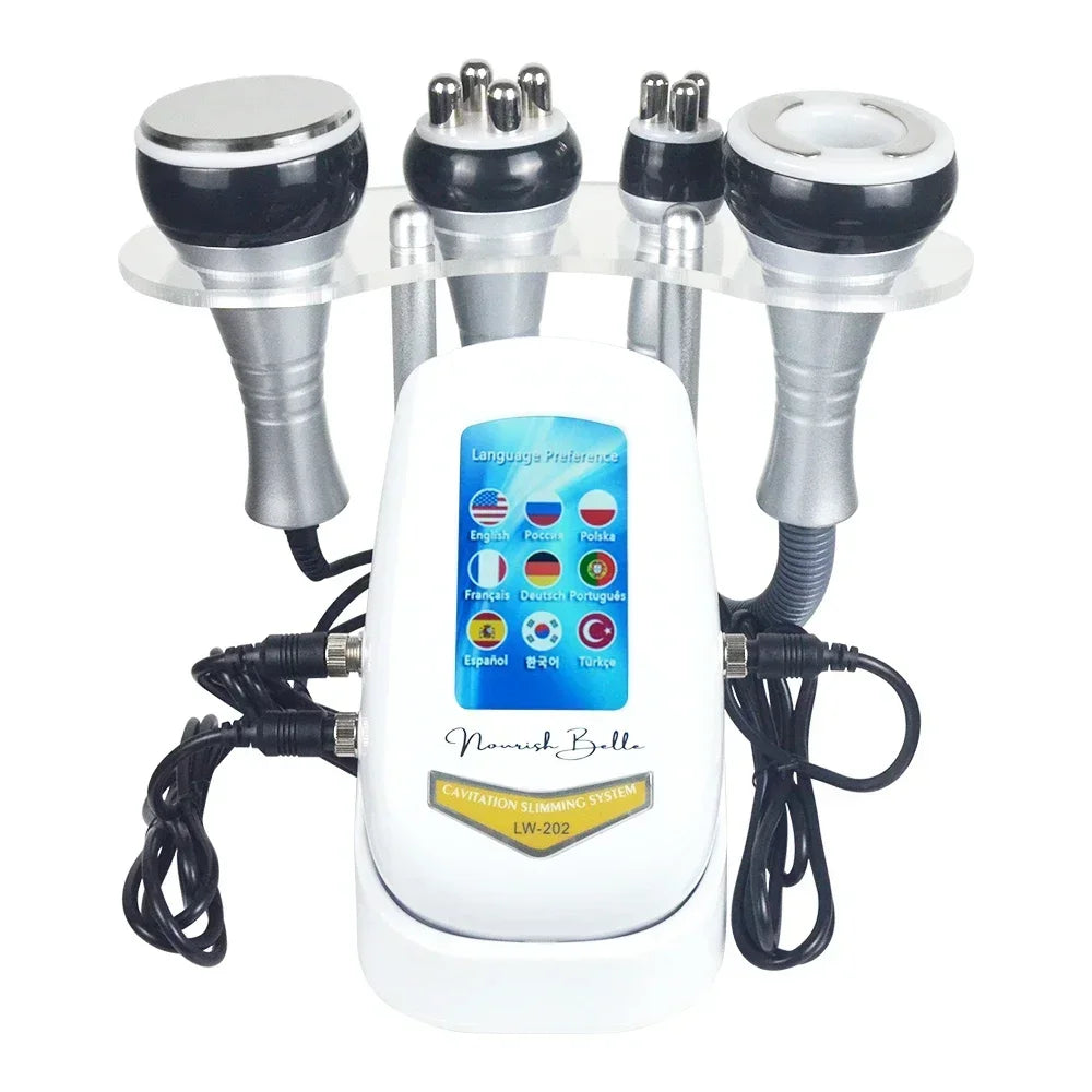 4IN1 Cavitation  Body Slimming 40K Machine Beauty Massager Skin Tighten Face Lifting Vacuum Suction（Overseas Warehouse Shipment）