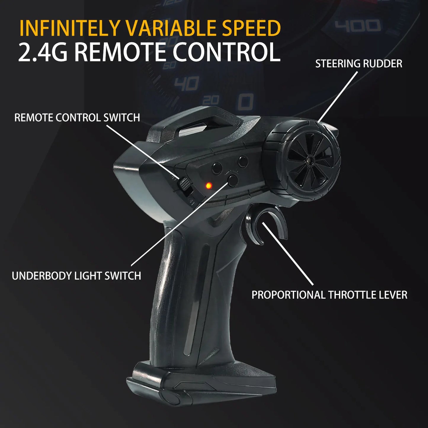 RC Drift Sports Car 4WD 1:20 2.4G Four-wheel Drive with Light Remote Control Car High Speed Off-road Racing Car Toy for Kids