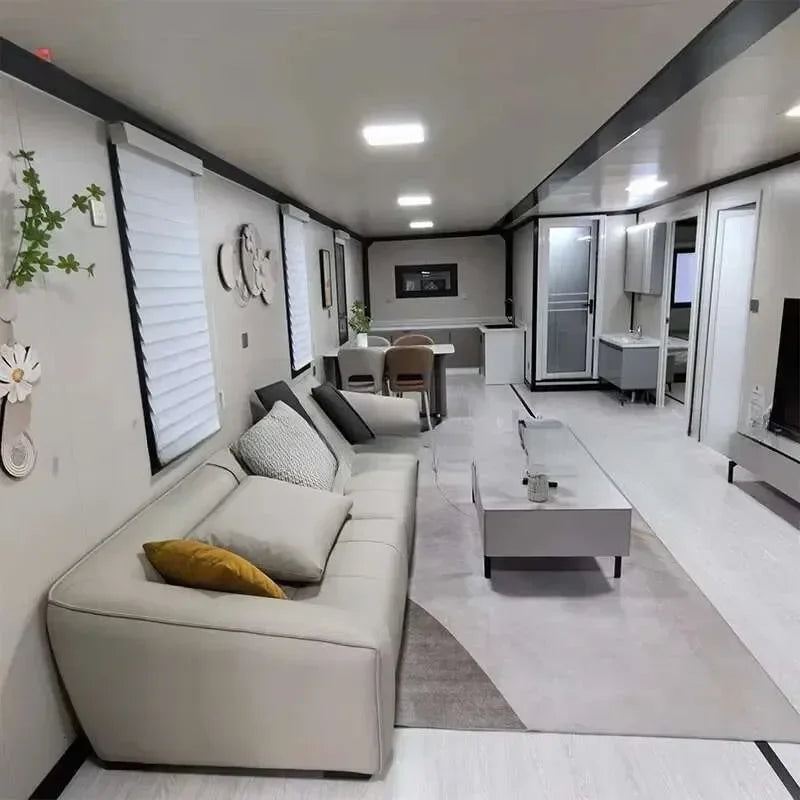 Modern Prefabricated Cabin Foldable Container House with Bathroom and Kitchen Ready