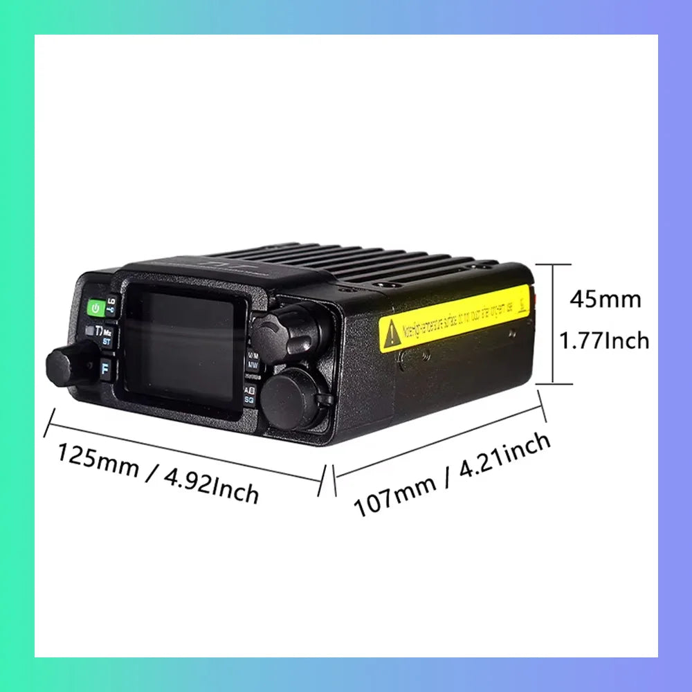 TYT TH-8600 25W Mini Car Radio IP67 Waterproof Dual Band VHF/UHF Moblie Radio Long Range 200 Channel Mobile Radio Ham Car Radio