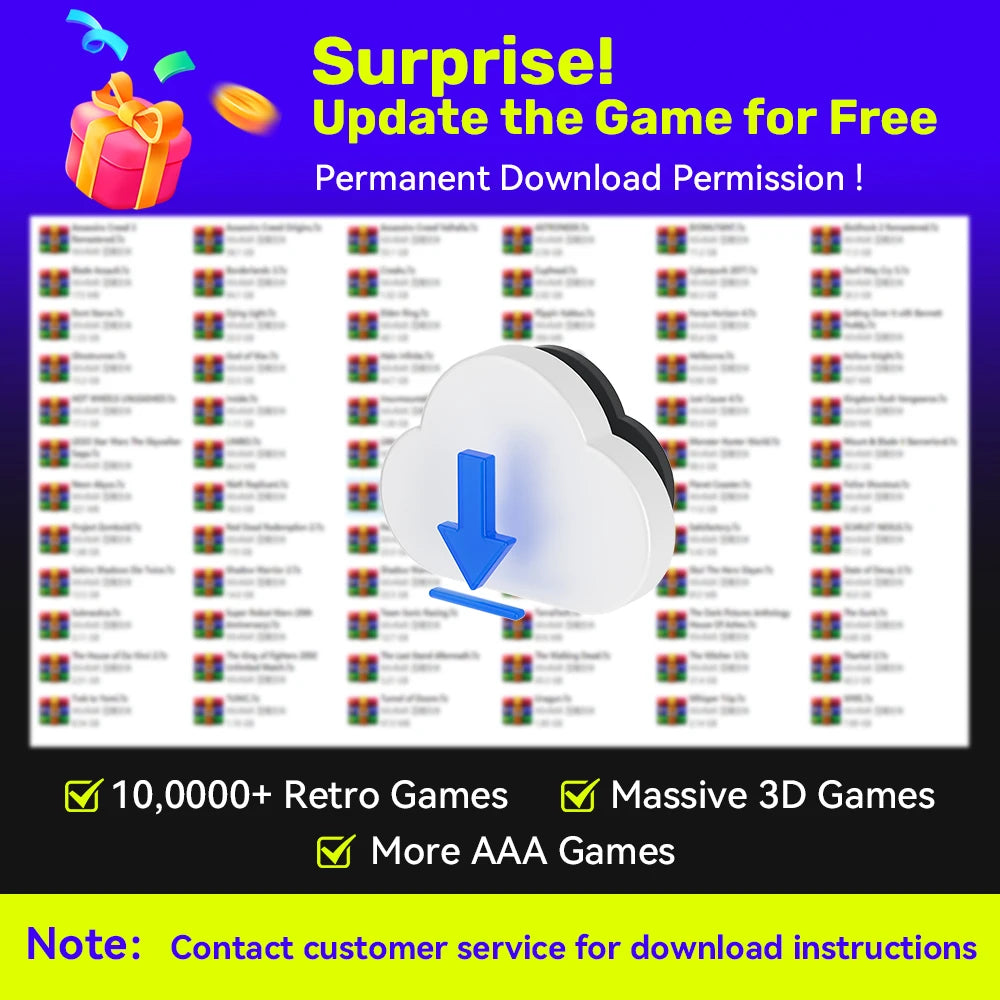 Hyper Base MIX 500G Retro Gaming Hard Drive Disk Game Console for PS3/PS2/SWITCH/XBOX/PS1/N64/DC/WII/WIIU 38293 Games for WIN PC