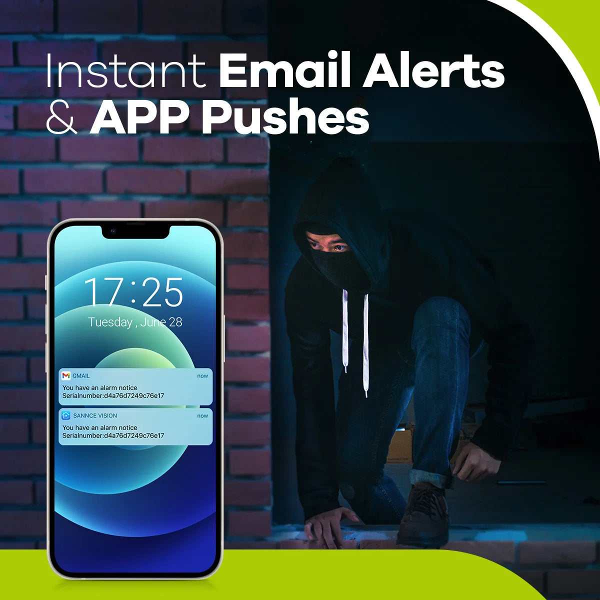 SANNCE 4CH DVR CCTV System 2PCS/4PCS 2MP IR Outdoor Security Cameras 1080P TVI CCTV DVR 1280TVL Surveillance Kit