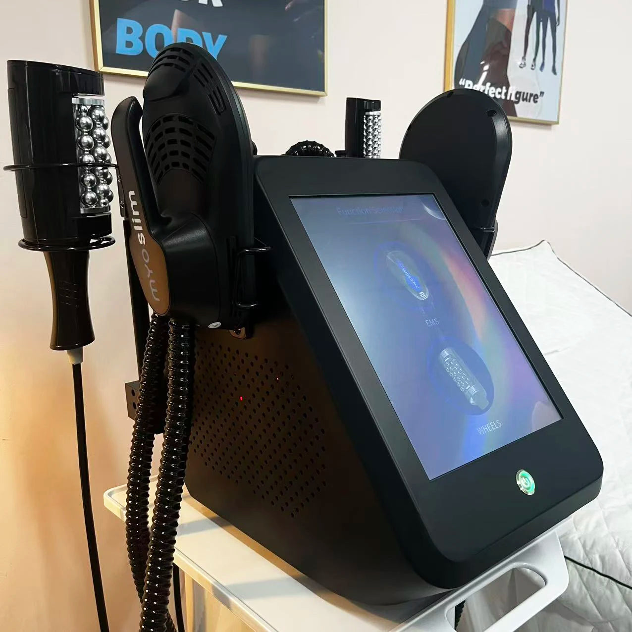 6500W MYOslim Sculpt Machine 200HZ Sculpting Roller Therapy Electromagnetic Shaping Slimming Muscle Stimulation Weight Loss