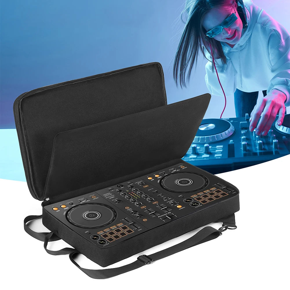DJ Backpack for Pioneer DDJ-400/DDJ-FLX4 for Roland DJ-202 DJ Mixer Case Travelling Case Anti-scratch Adjustable Shoulder Strap
