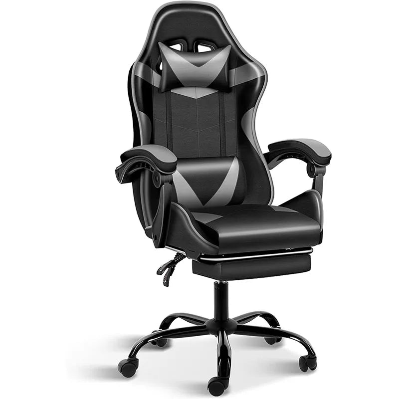 YSSOA Gaming Chair, Computer Chair with Footrest,Swivel Recliner Ergonomic Racing Style Video Game Chair with Lumbar Support,