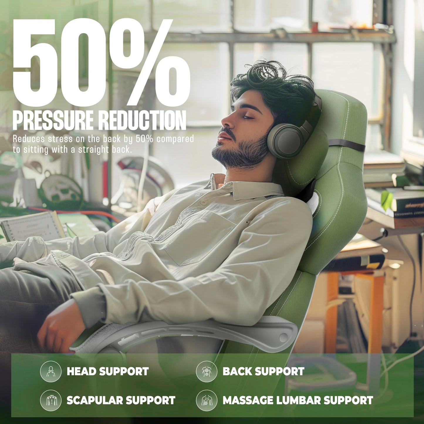 Dowinx Fabric Gaming Chair with Footrest, Big and Tall Gaming Chair for Heavy People, Computer/PC Gamer Chair for Adult